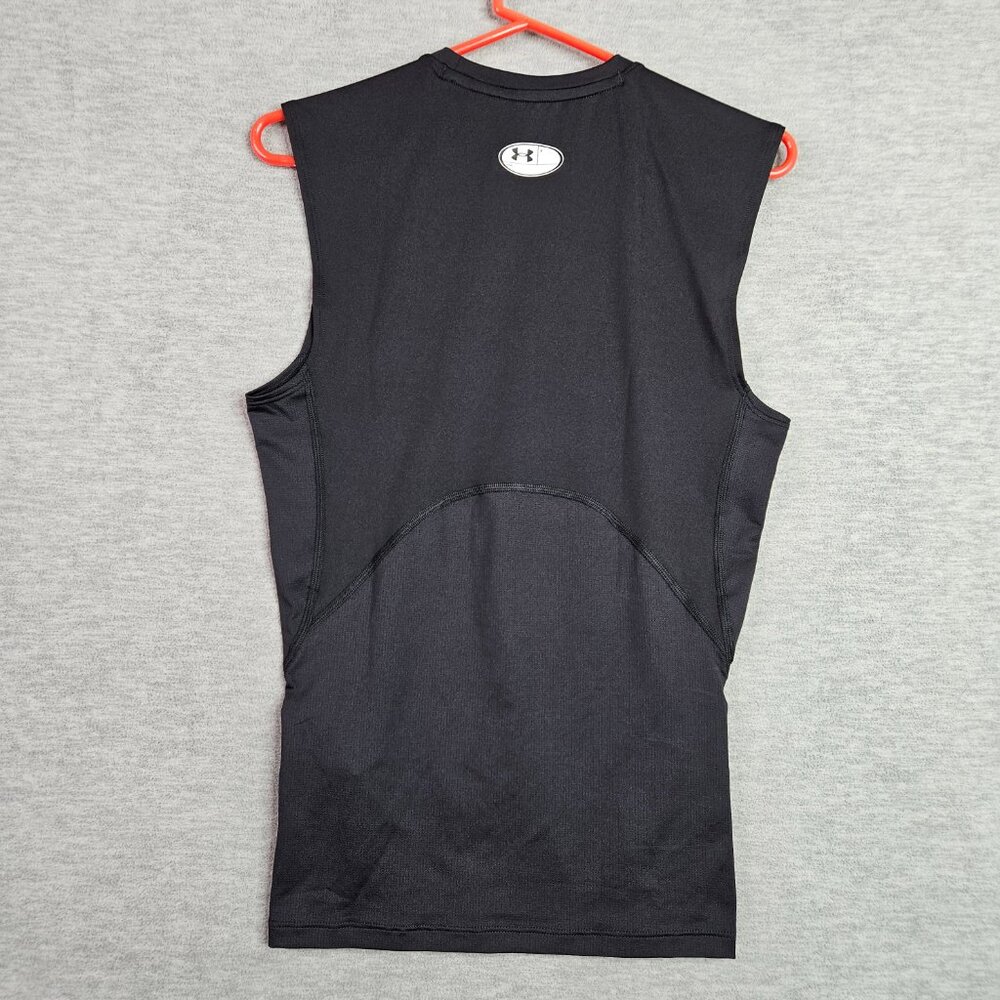 Under Armour Heatgear Men's Black Sleeveless Top Size M NEW - Picture 2 of 5